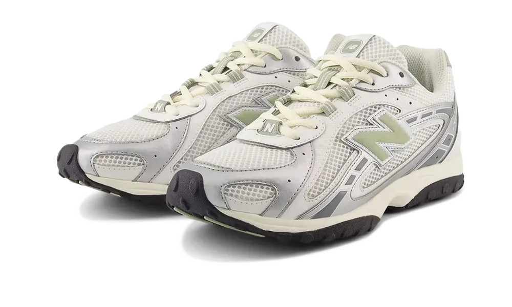 New Balance 204L Silver Metallic Sage Green