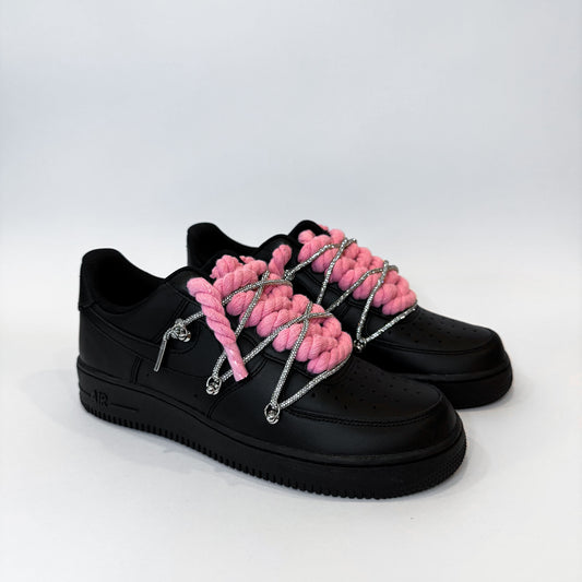 air-force-1-black-pink-rope-laces-custom