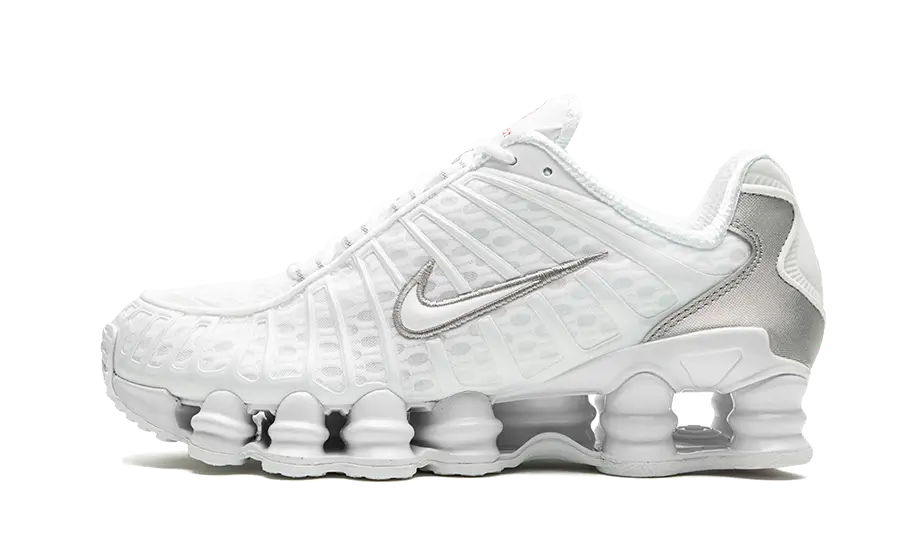 Nike Shox TL White Metallic Silver Max Orange