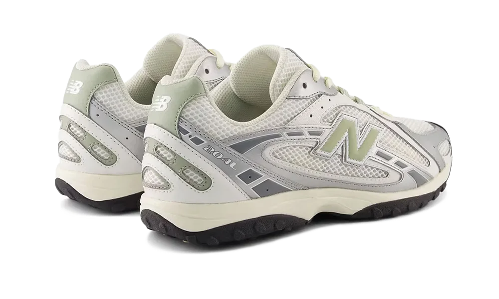 New Balance 204L Silver Metallic Sage Green
