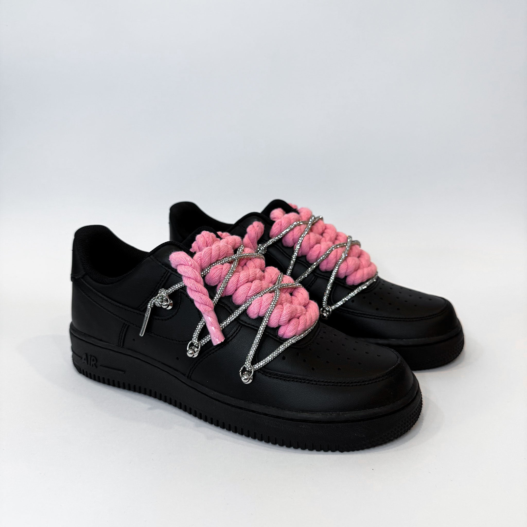 air-force-1-black-pink-rope-laces-custom