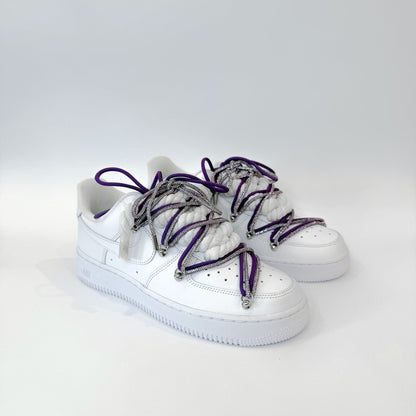 air-force-1-purple-glitter-rope-laces-custom