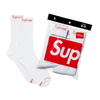 Supreme Hanes Crew Ponožky Biele