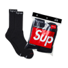 Supreme Hanes Crew Ponožky Čierne