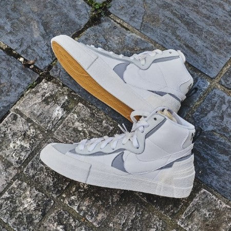 Nike Blazer Mid Sacai White Grey