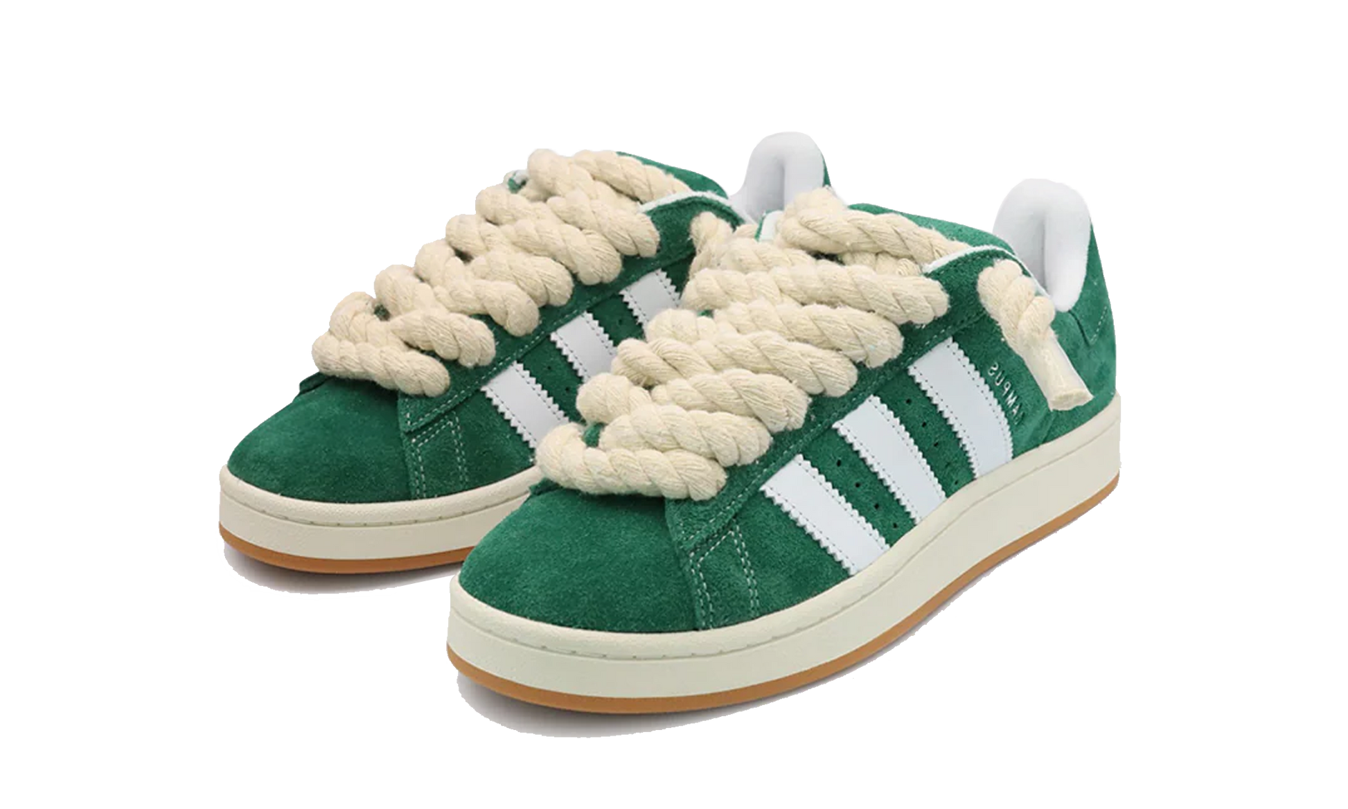 handmade-adidas-campus-green-with-beige-rope-laces