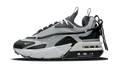 Nike Air Max Furyosa Silver and Black