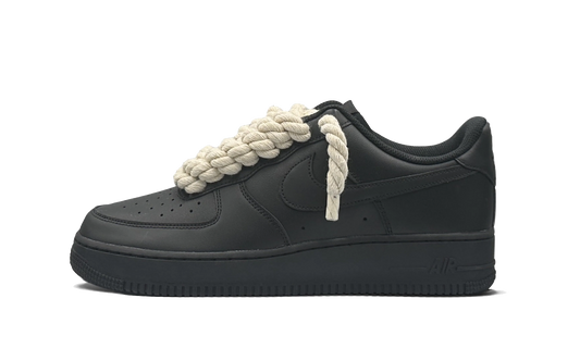 nike-air-force-1-low-black-beige-rope-laces-custom
