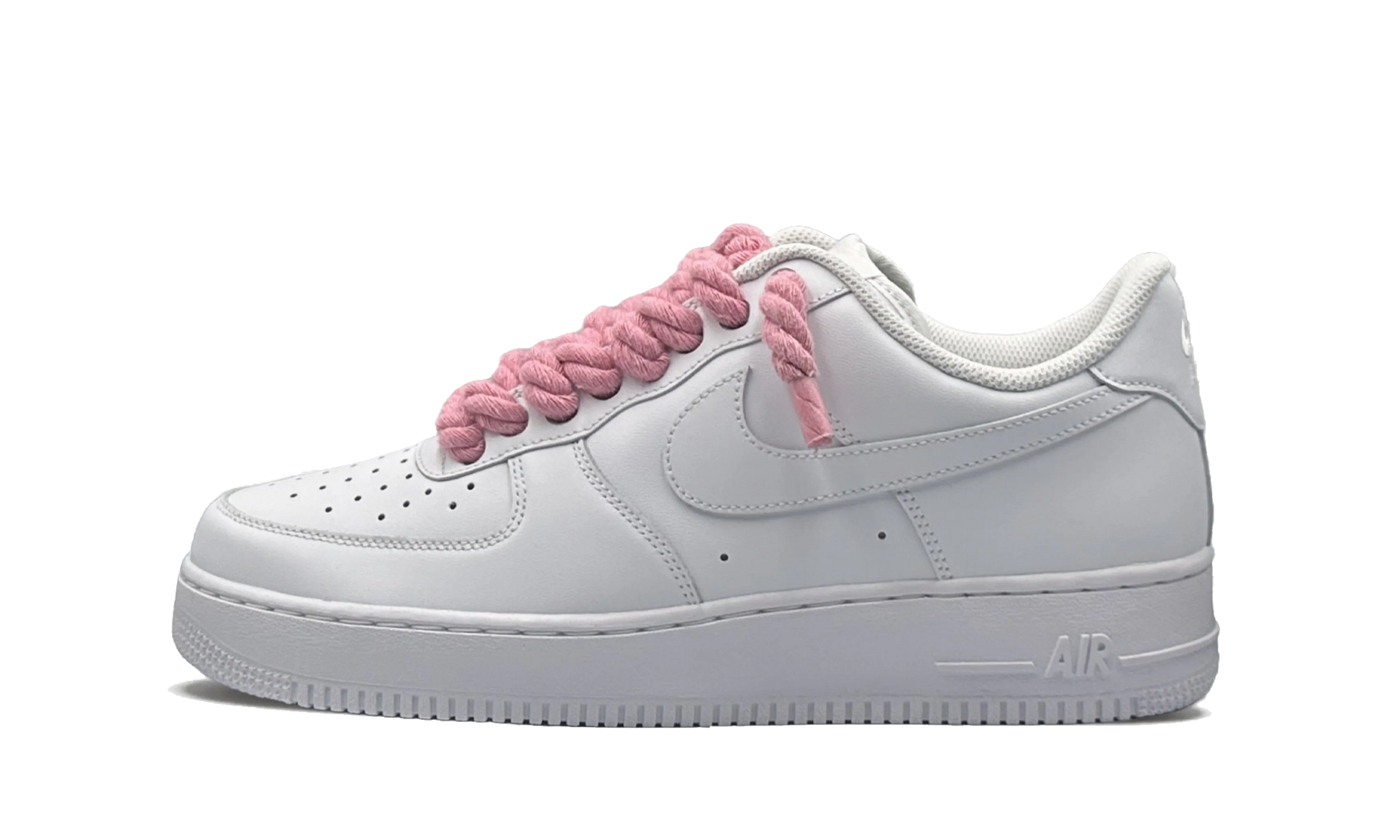 nike-air-force-1-low-white-pink-rope-laces-custom