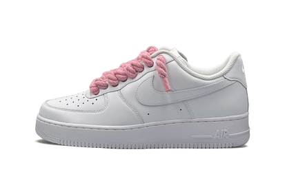 nike-air-force-1-low-white-pink-rope-laces-custom