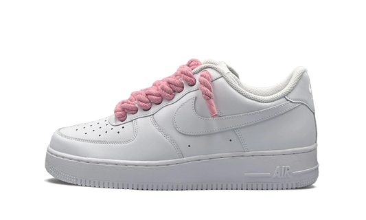 nike-air-force-1-low-white-pink-rope-laces-custom
