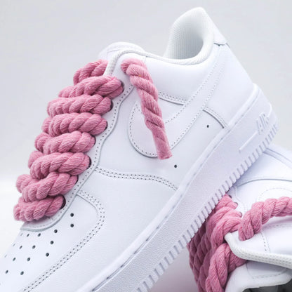 Nike Air Force 1 Low White - Pink Rope Laces