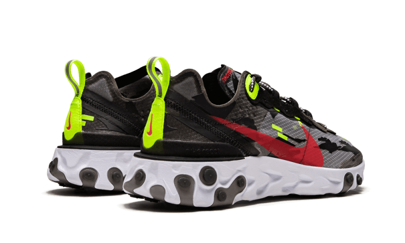 Nike React Element 87 Medium Olive Volt Crimson